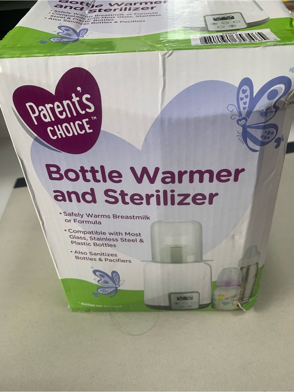 Parent's Choice Bottle Warmer and Sterilizer - White and Purple